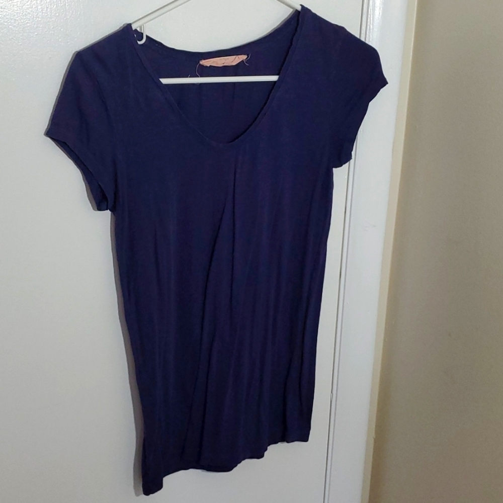 Loft sunwashed t, XXS, dark purple